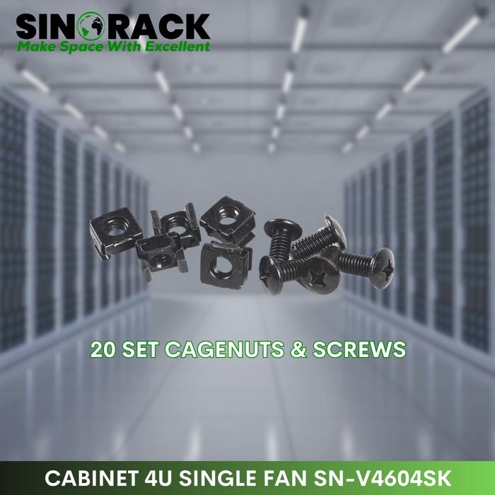 Wallmount Rack Server 4U SINORACK Model Sudut (Corner) - Dual Side Door