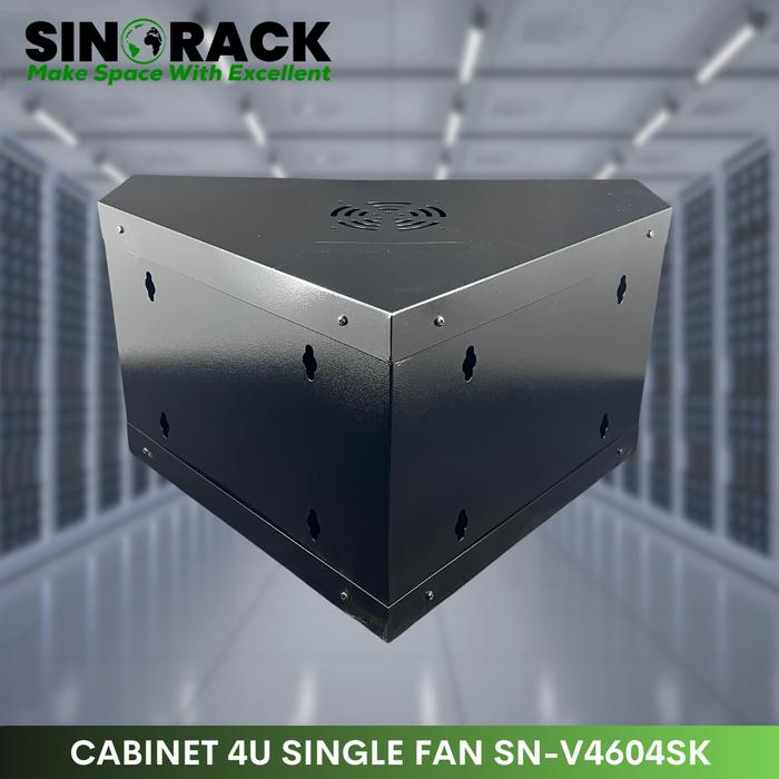 Wallmount Rack Server 4U SINORACK Model Sudut (Corner) - Dual Side Door