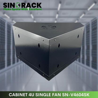 Wallmount Rack Server 4U SINORACK Model Sudut (Corner) - Dual Side Door